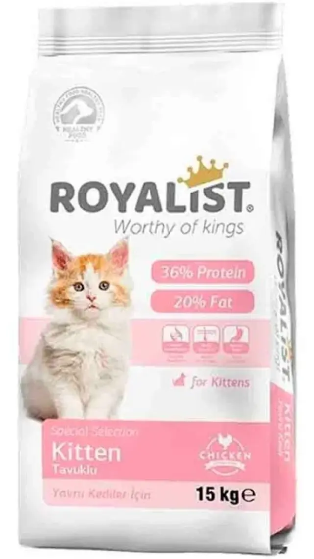 Royalist Premium Kitten Tavuklu Yavru Kedi Maması 15 kg