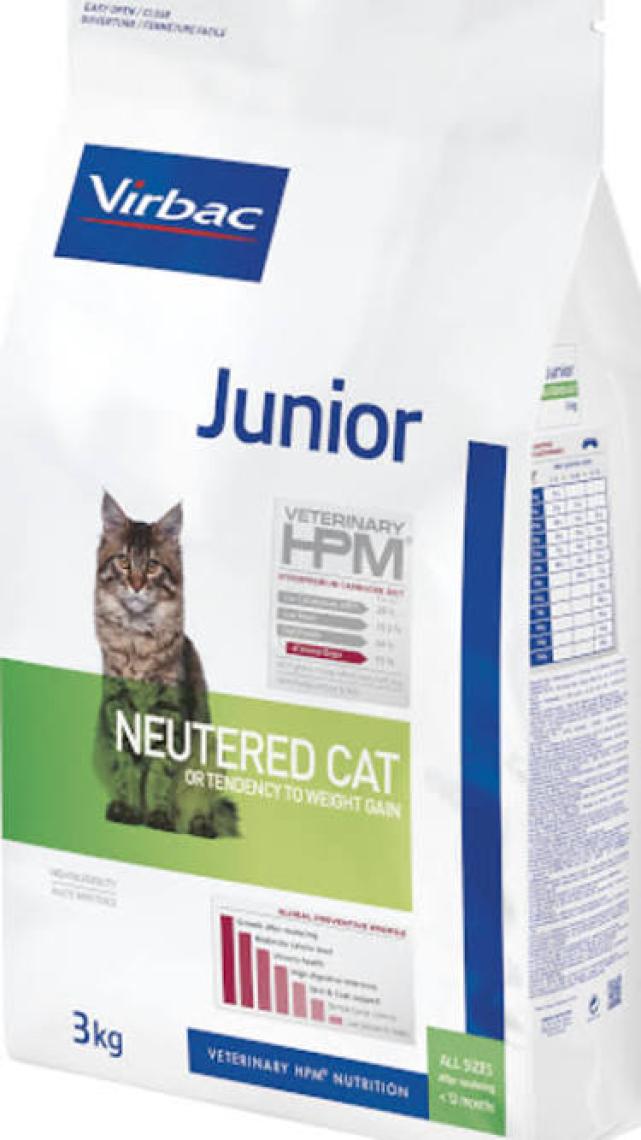 Virbac Junior Neutered Kuru Kedi Maması 3kg
