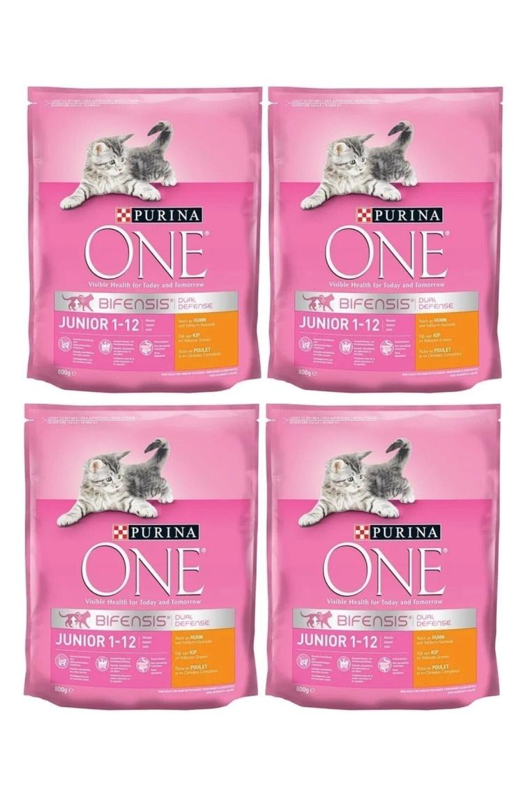 One Tavuklu Yavru Kedi Maması 800 Gr 4 Adet