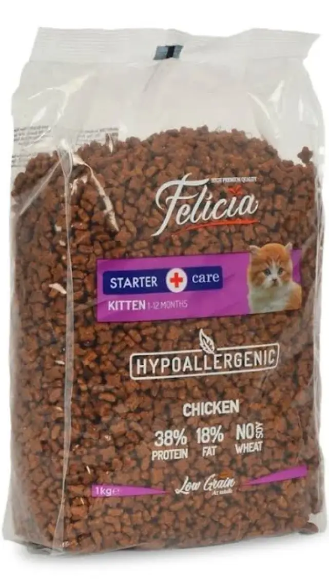 Felicia Az Tahıllı 1 Kg Yavru Tavuklu HypoAllergenic Kedi Maması