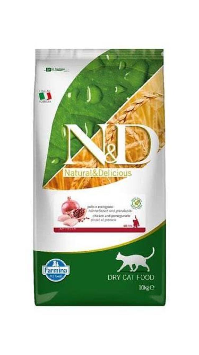 Nd Tahılsız Kitten Tavuk Nar Yavru Kedi Maması 10 Kg