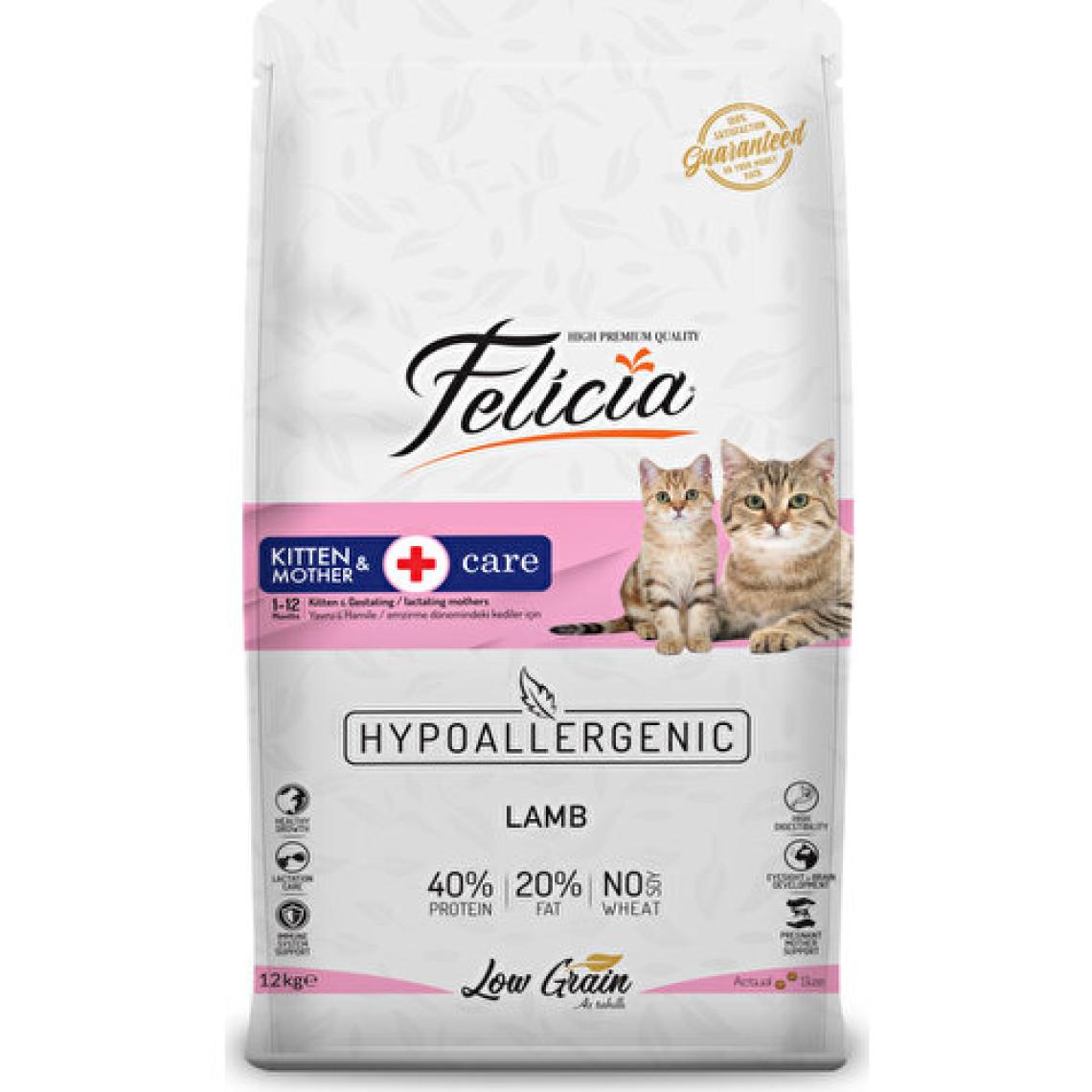 Felicia Kitten & Mother Kuzu Etli 12 kg Yavru Kedi Maması