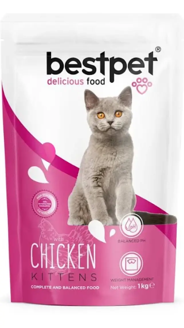Bestpet  Tavuklu Yavru Kedi Maması 1 kg