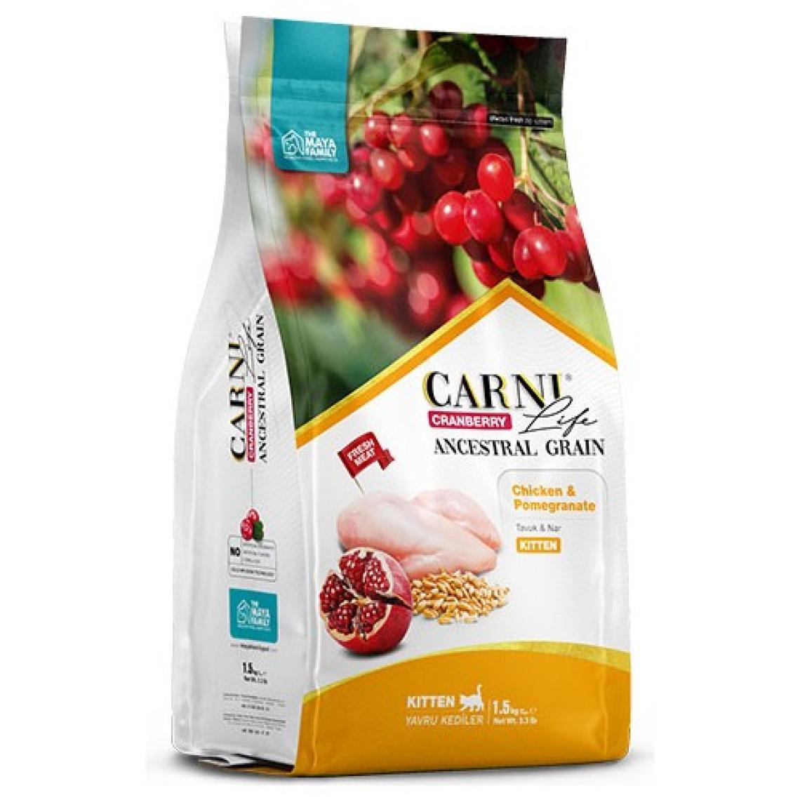 Carni Life Kitten 10 Kg Tavuk Nar Kızılcık
