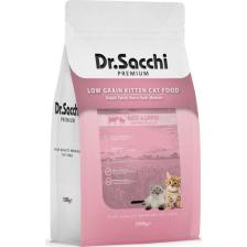 Dr. Sacchi Premium Düşük Tahıllı Sığır ve Kuzu Etli 1.5 kg Yavru Kedi Maması