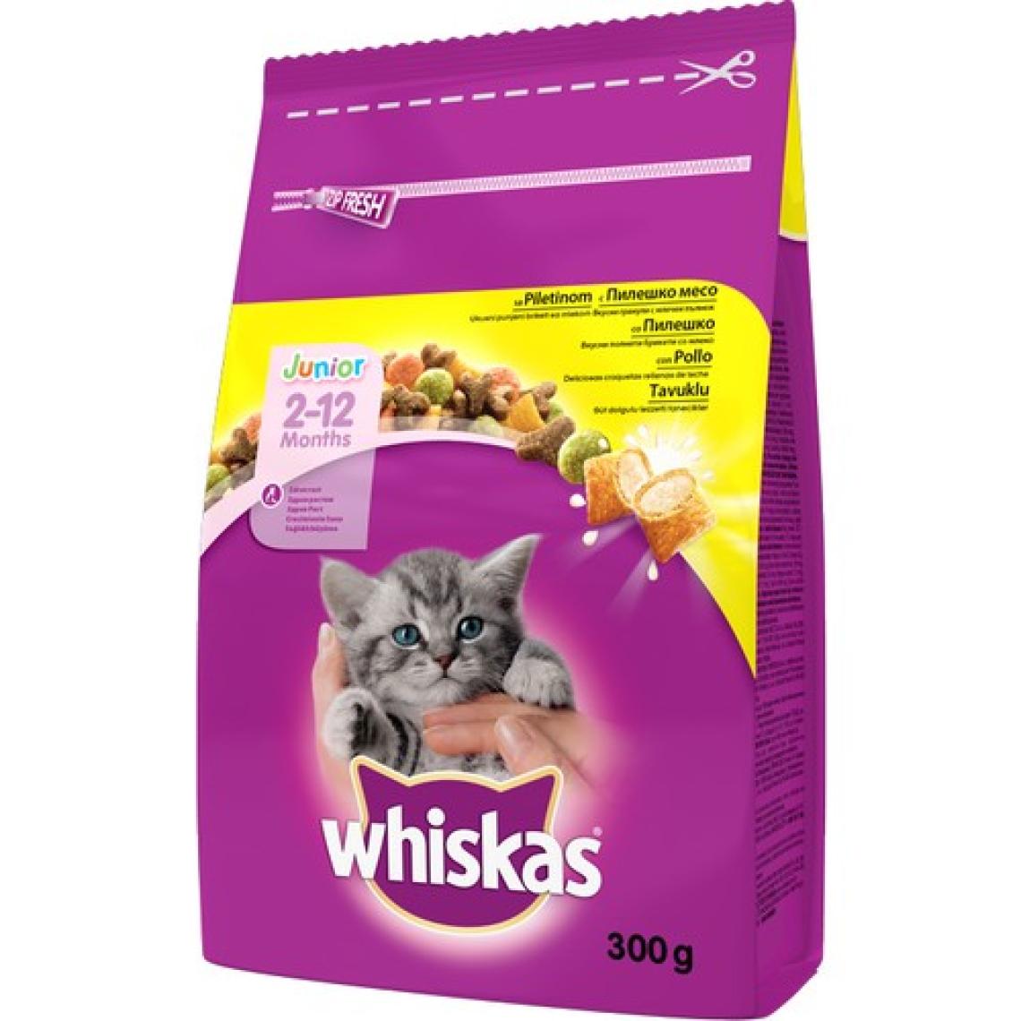 Whiskas Yavru Tavuklu Kuru Kedi Maması 300 Gr x 7 Adet