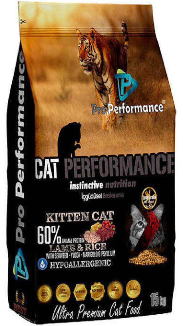 Pro Performance Ultra Premium 15 kg Yavru Kedi Kuzu-Pirinç Kuru Mama