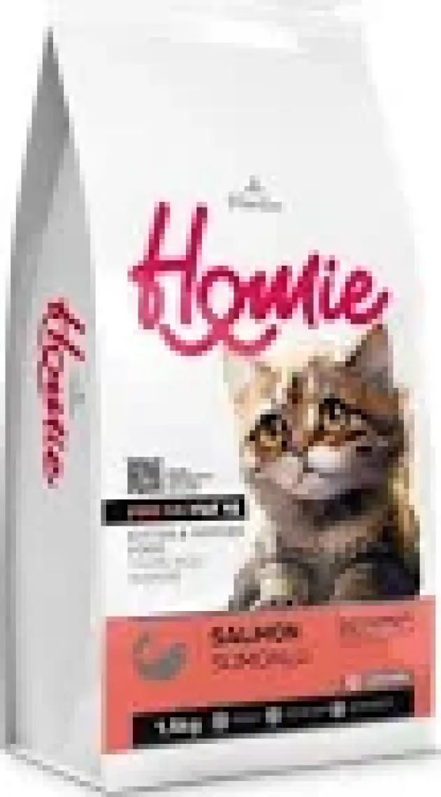 Homie Düşük Tahıllı Somonlu Yavru ve Anne Kedi Maması 1,5 kg