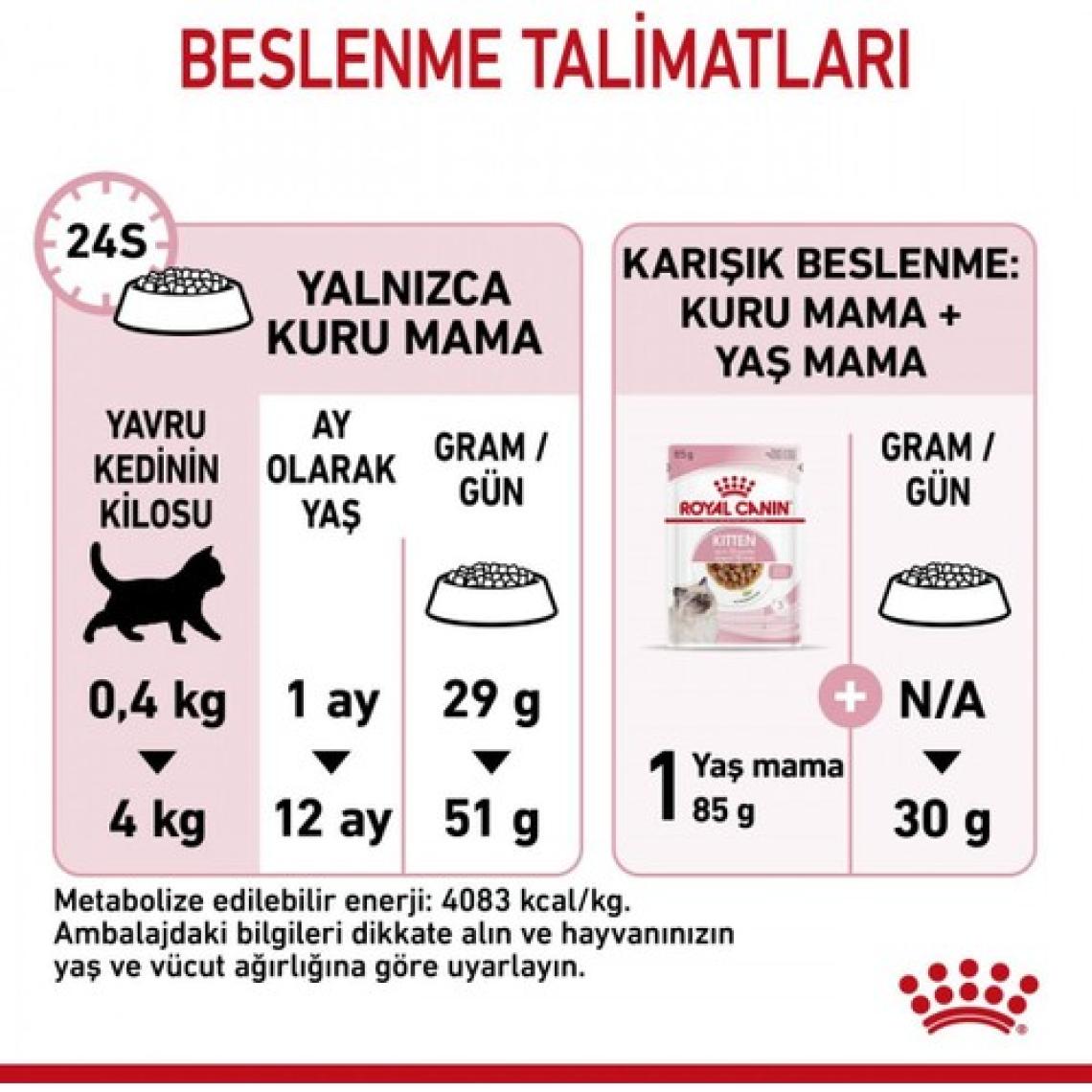 Royal Canin Premium Segment Yavru Kedi Maması 2 kg - İstiridye Aromalı, Fransa Menşeli, Vitamin ve Mineral Takviyeli