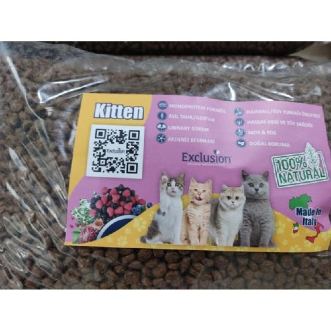 Exclusion Düşük Tahıllı Monoprotein Kitten Tavuklu Yavru Kedi Maması 1 kg