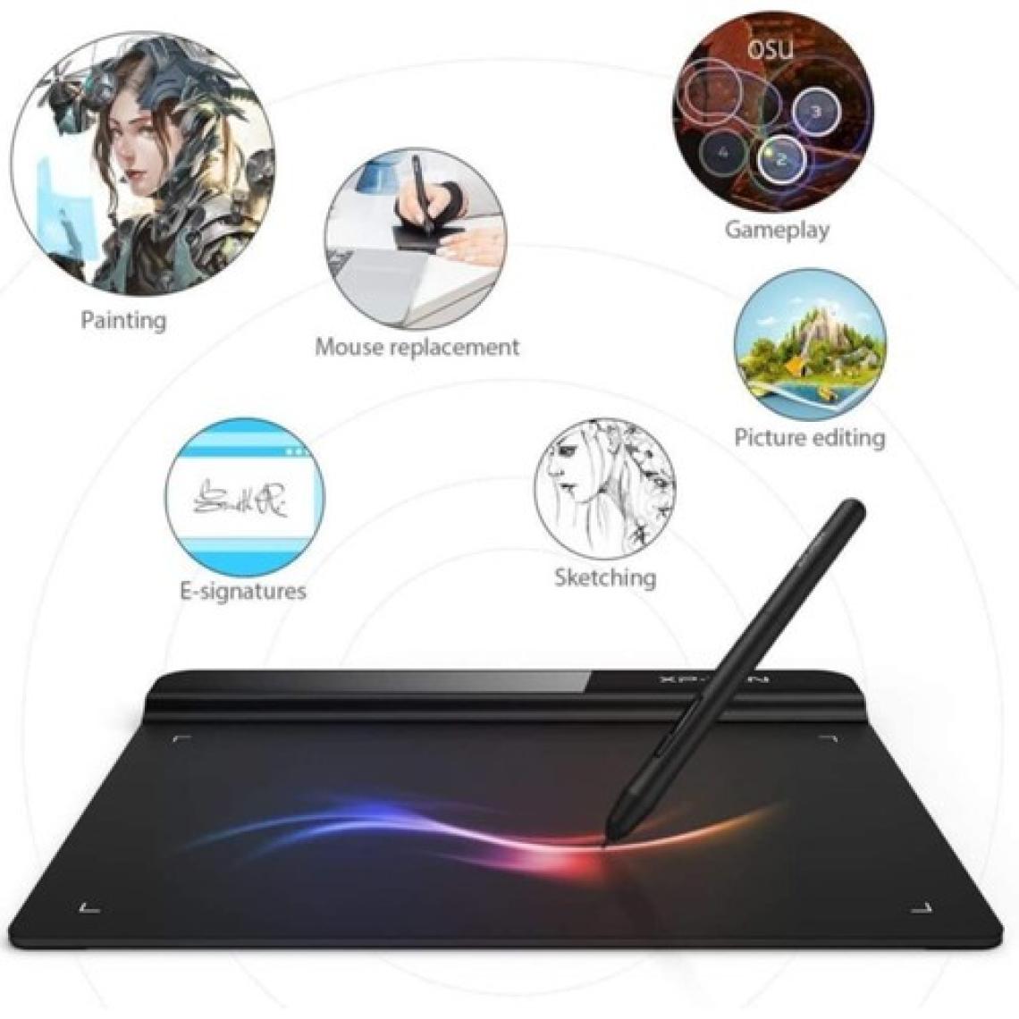 XP-Pen G640 Star Grafik Tablet – 9,9 x 8,5 inç Aktif Alan, 8192 Basınç Seviyesi, USB Bağlantı, Windows ve Mac Uyumlu