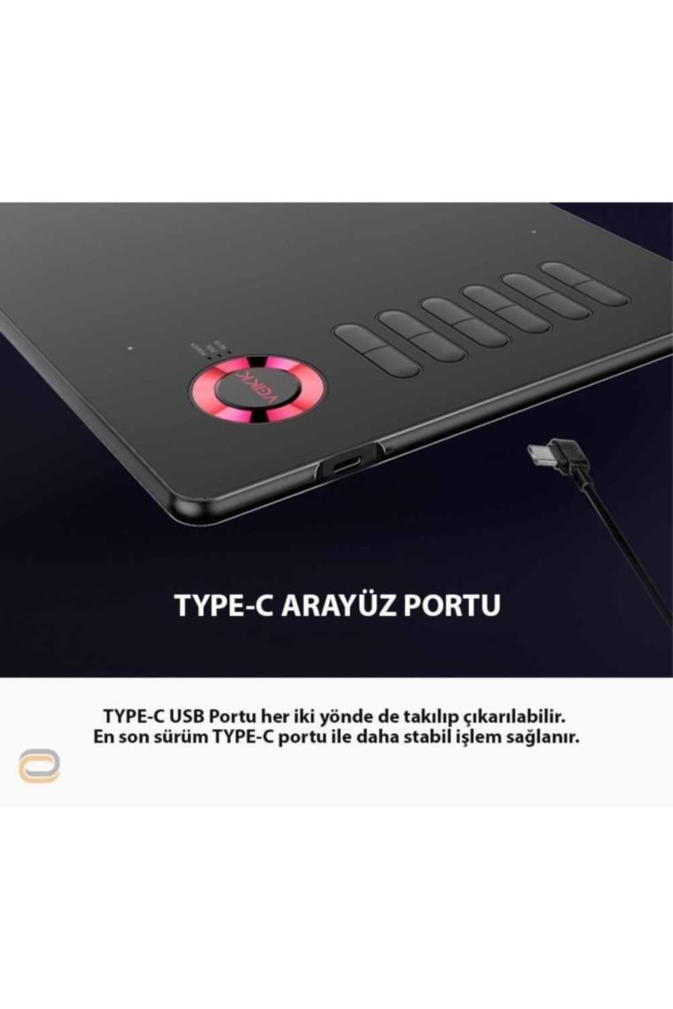 Veikk A15 8192 Levels Zoom Uyumlu 5080LPI Grafik Tablet+Kalem