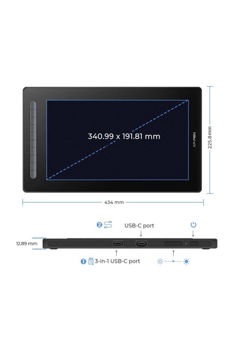 Xp-Pen ARTIST16 Bilgisayar Grafik Tableti 15.4 Inc - Siyah