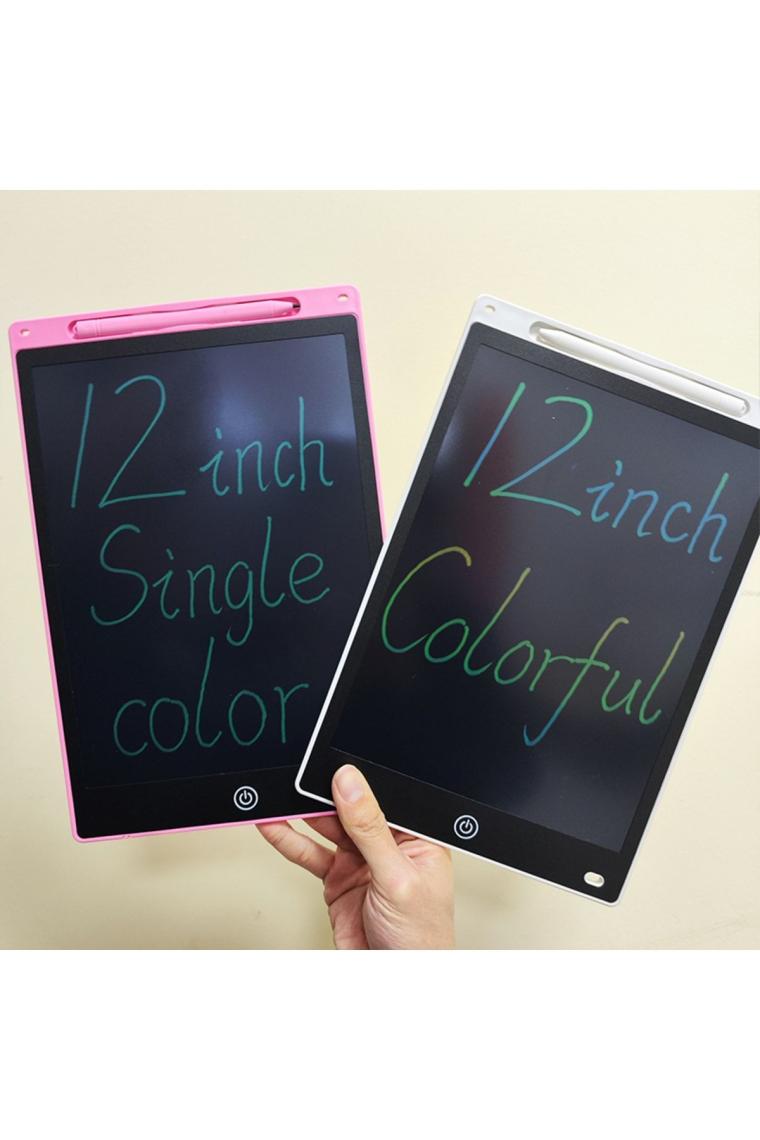 Şıktek 12&quot; Renkli Dijital Yazı Tahtası 12 Inc Grafik Tablet Dijital Not Tahtası Yaz-Sil Dijital Not Tahtası