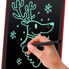 Canderel Dijital Kalemli Çizim Yazı Tahtası Not Yazma Eğitim Tableti Writing Tablet 8,5 Inç Kırmızı