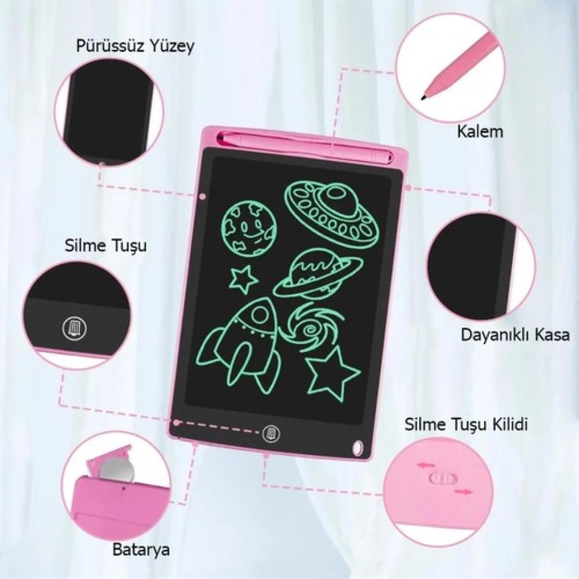 Lisa Butik 10'inç Grafik Tablet Çocuk ve Yetişkinler Için LCD Yazı ve Wiriting Resim Çizim Tahtası