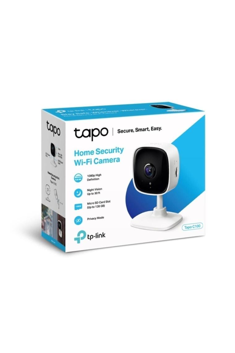 Tapo C100 Full Hd 1080p Gece Görüşlü 128 Gb Micro Sd Destekli Wi-fi Güvenlik Kamerası