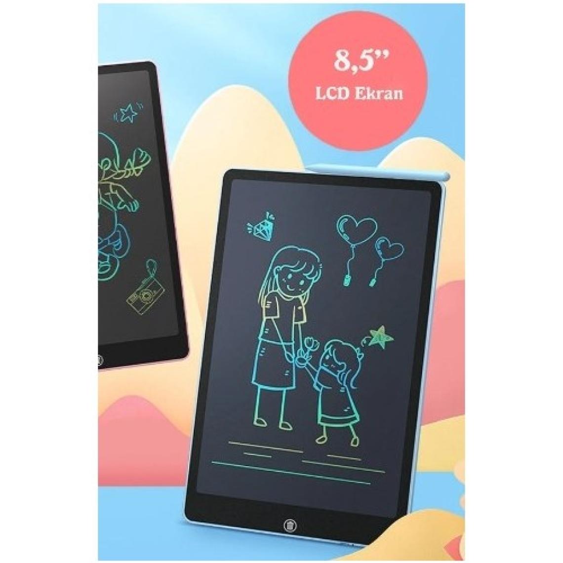 Slipt Writing Tablet 8.5 Inç LCD  Dijital Kalemli Çizim Yazı Tahtası Grafik Not Yazma Eğitim Tableti  CK97
