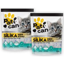Patican 2 Adet Silika Kristal Kedi Kumu 3.8 lt