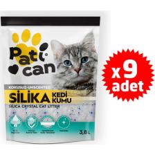 Patican 9 Adet Silika Kristal Kedi Kumu 3.8 lt