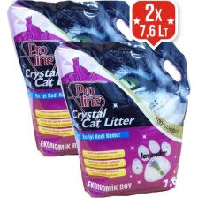 Proline Lavanta Kokulu Kristal Kedi Kumu 7.6 Lt X 2 Adet