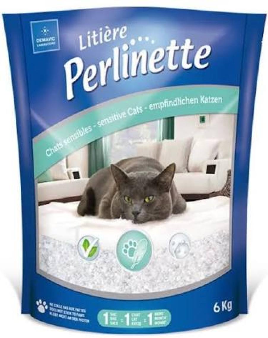 Perlinette Yetişkin ve Hassas Kediler İçin Kristal Kum 6kg