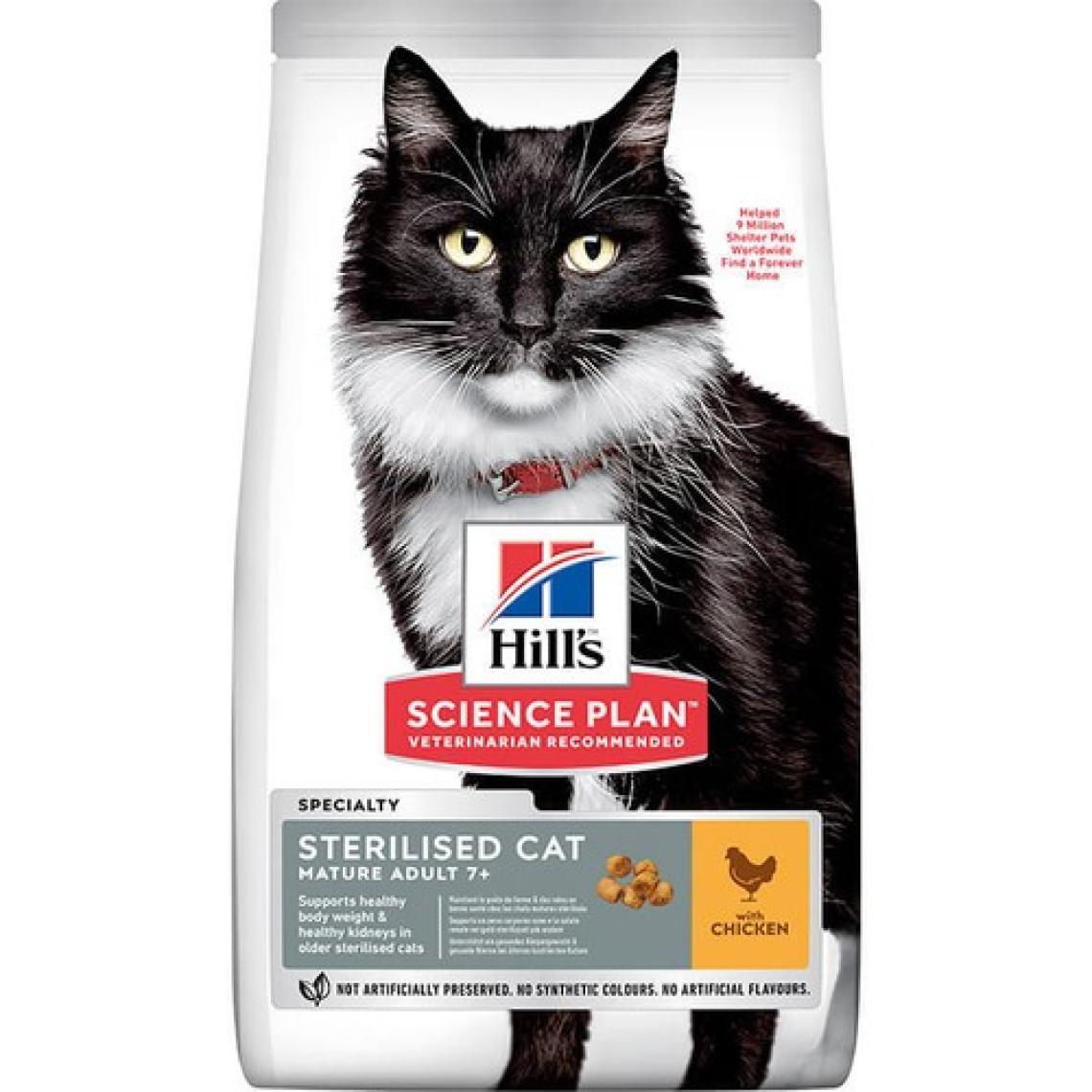 Hill's Mature Sterilised Tavuklu Kısırlaştırılmış Yaşlı Kedi Maması 1.5 kg
