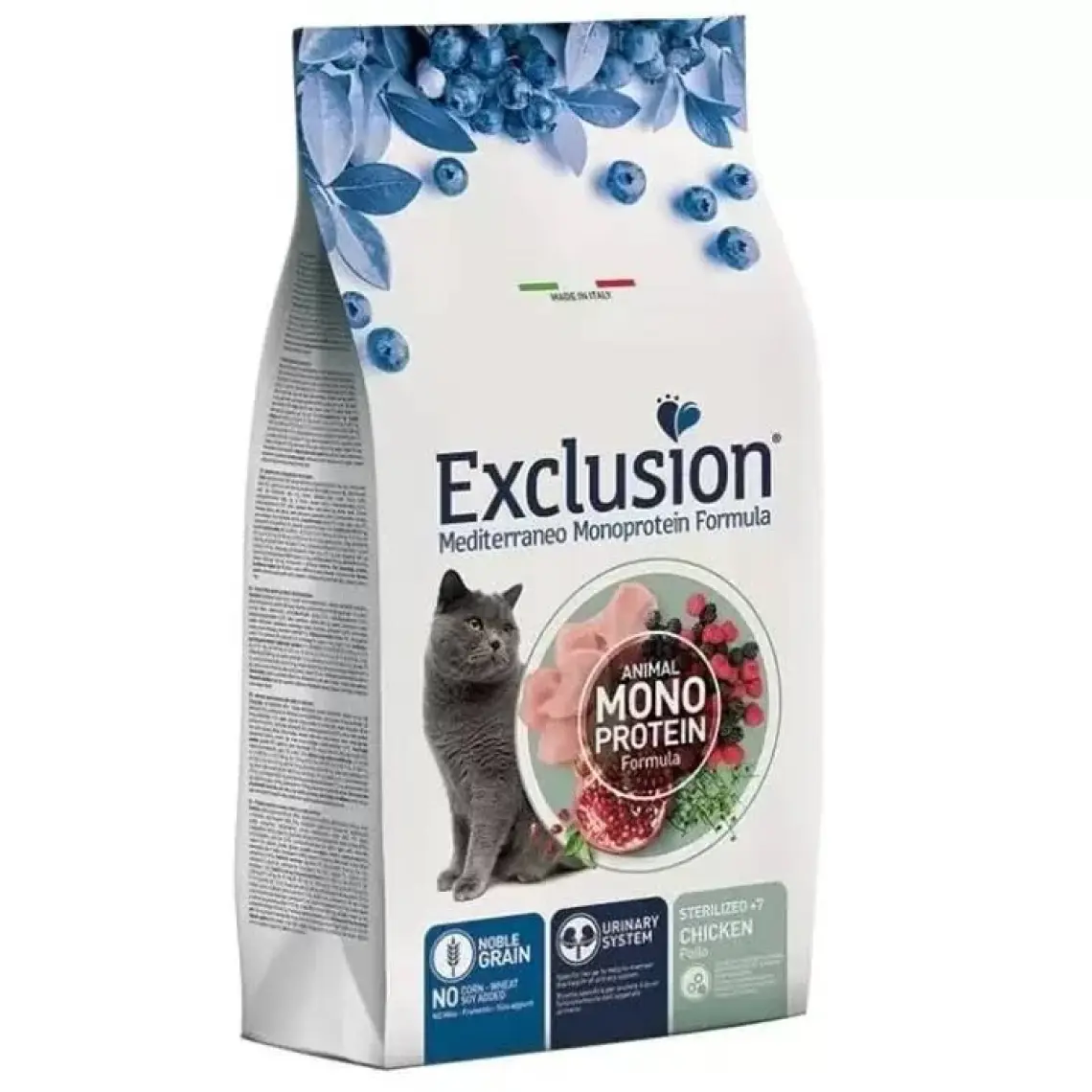Exclusion Düşük Tahıllı Monoprotein +7 Yaş Için Kısırlaştırılmış Kedi Maması 1,5 kg