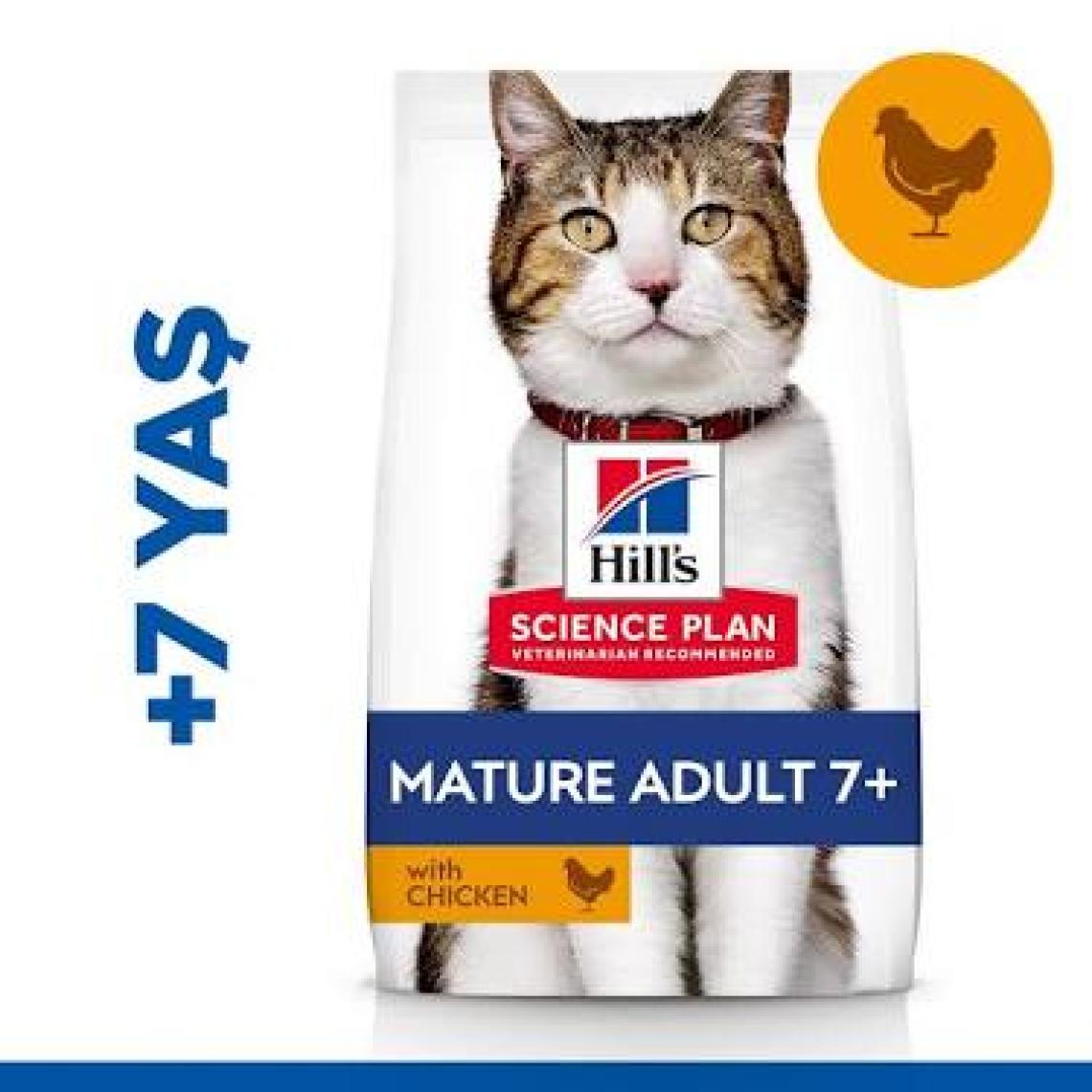 Hill's Adult +7 Tavuklu Yaşlı Kedi Maması 1,5 Kg