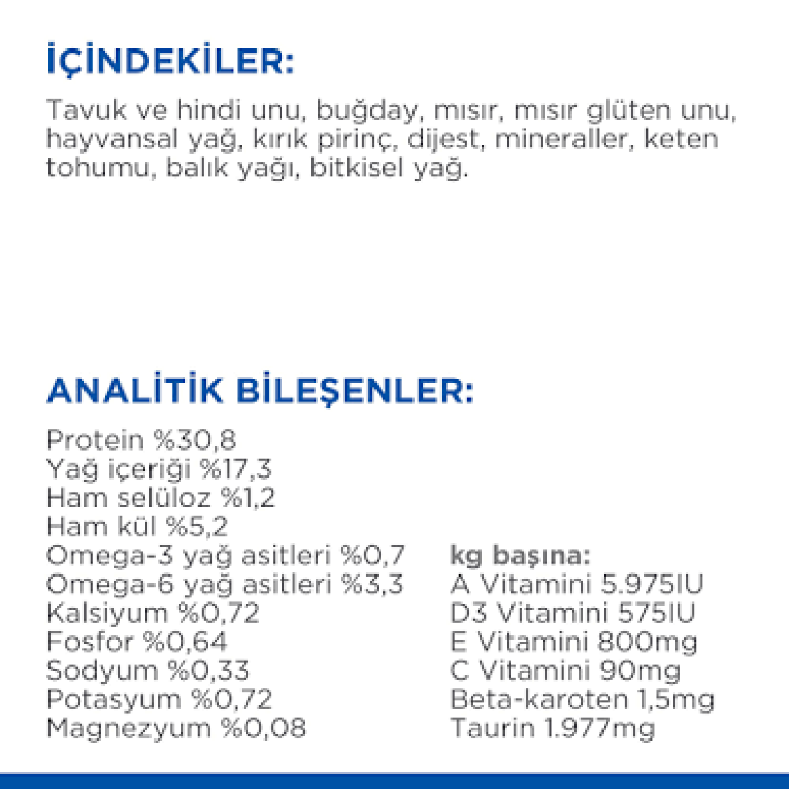Hill's Adult +7 Tavuklu Yaşlı Kedi Maması 1,5 Kg