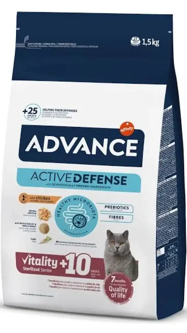 Advance Sterilized Kısırlaştırılmış Yaşlı Kedi Maması 1.5 Kg