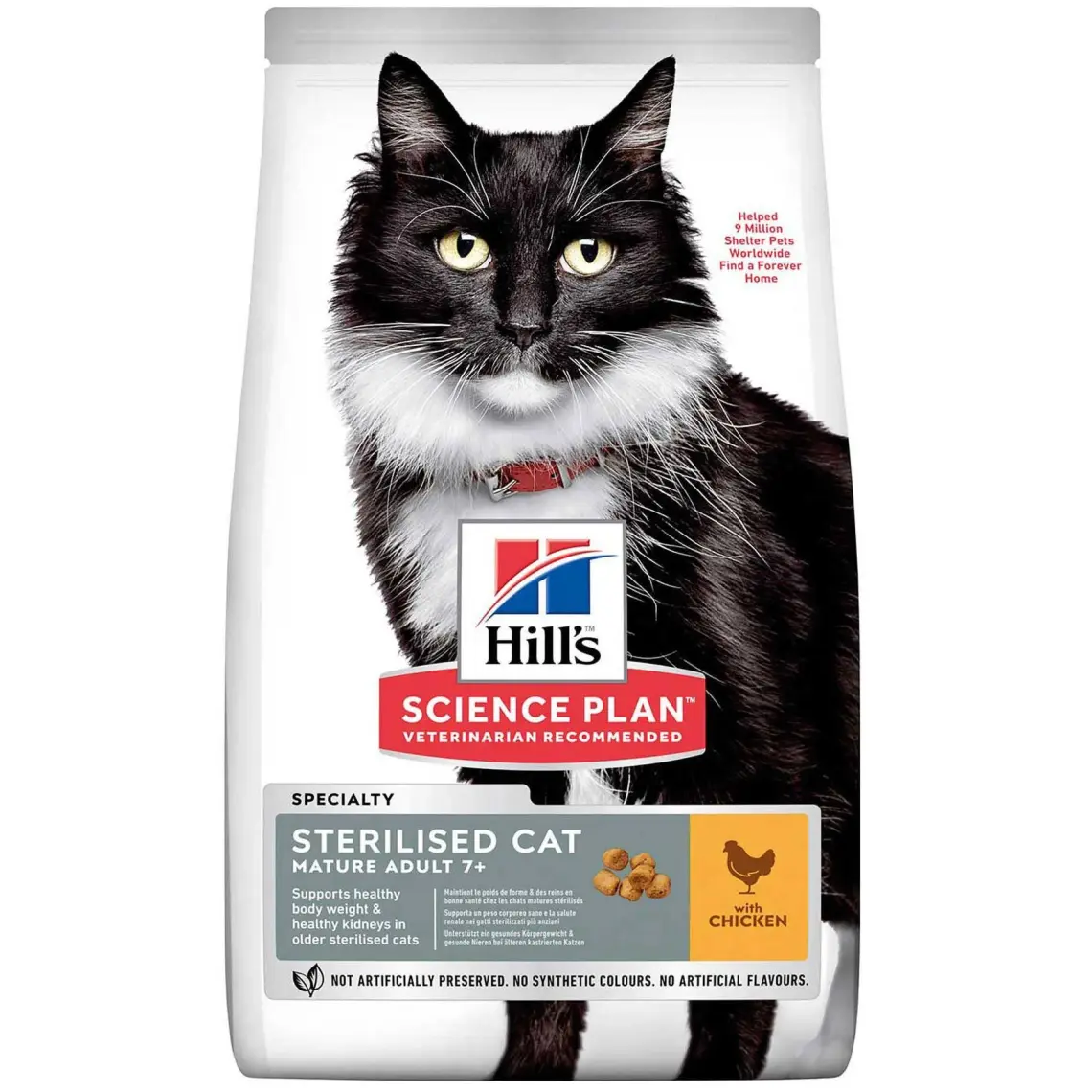 Hill's Mature Sterilised Tavuklu Kısırlaştırılmış Yaşlı Kedi Maması 1.5 kg
