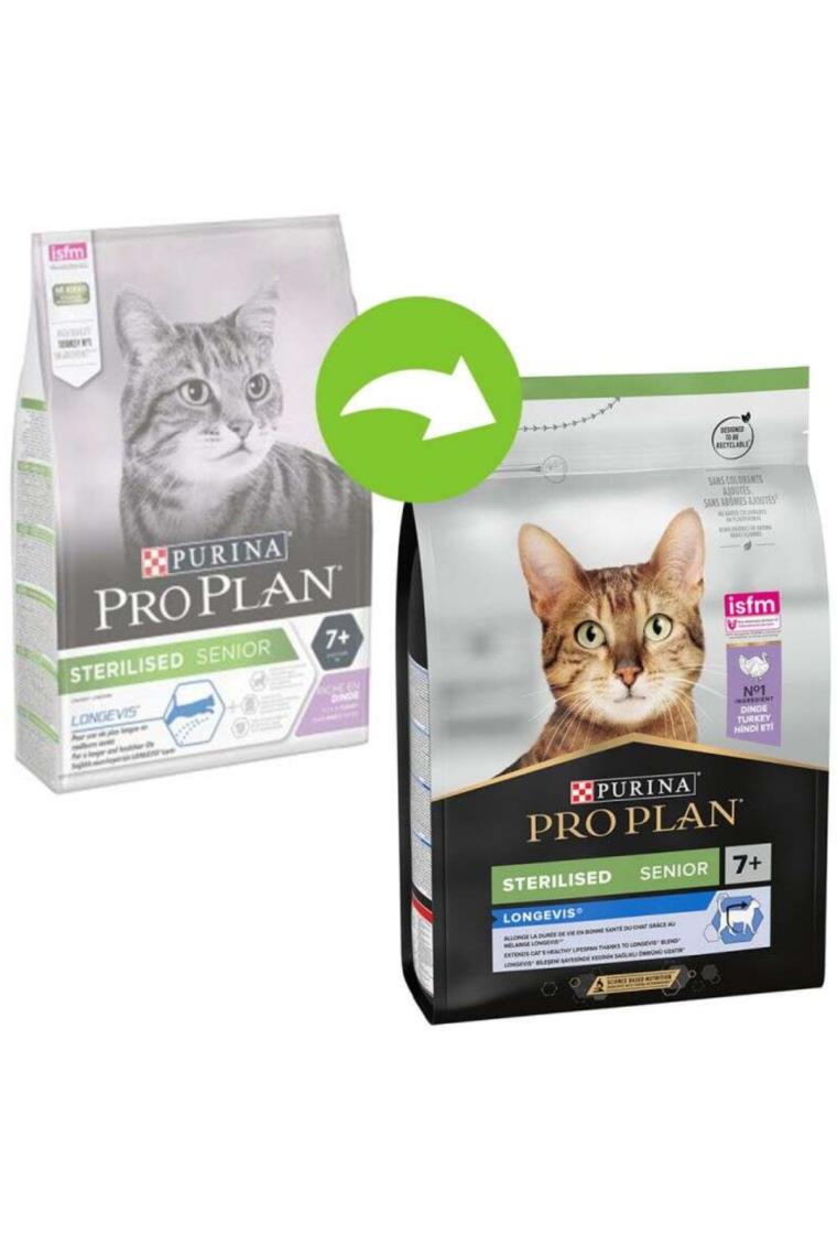 Proplan Kısırlaştırılmış Hindili +7 Yaşlı Kedi Maması 3 kg
