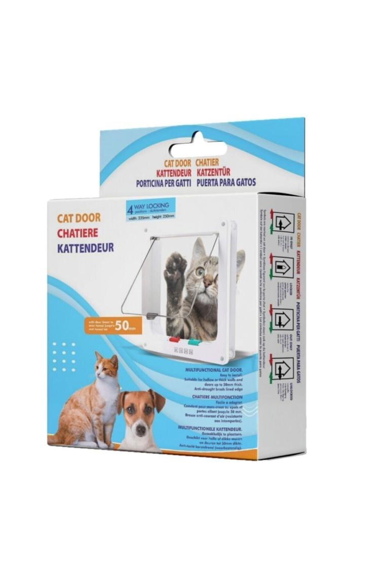 Miapet Kahverengi 4 Yollu 25x23,5x5 cm Kedi Köpek Kapısı