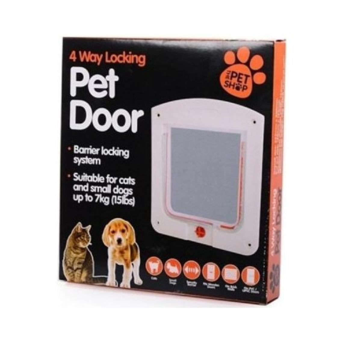 Pet Door 4 Yollu Kedi Kapısı 22X20X3 cm