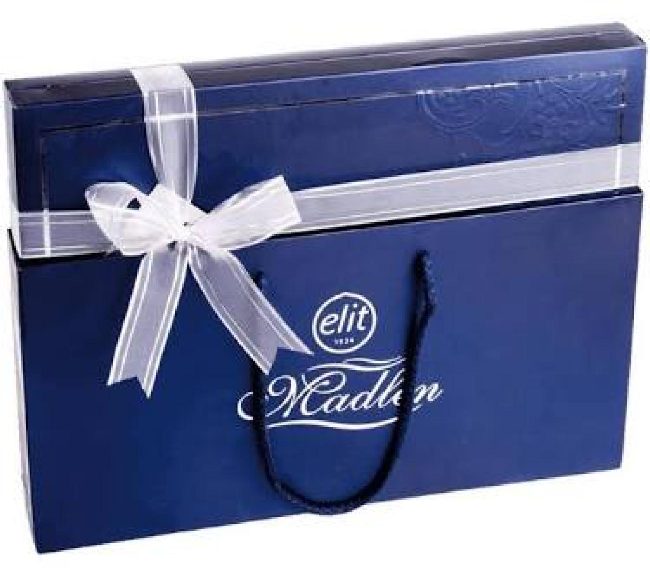 Elit Sütlü ve Bitter Madlen Çikolata Lacivert Kutu 430g Glutensiz