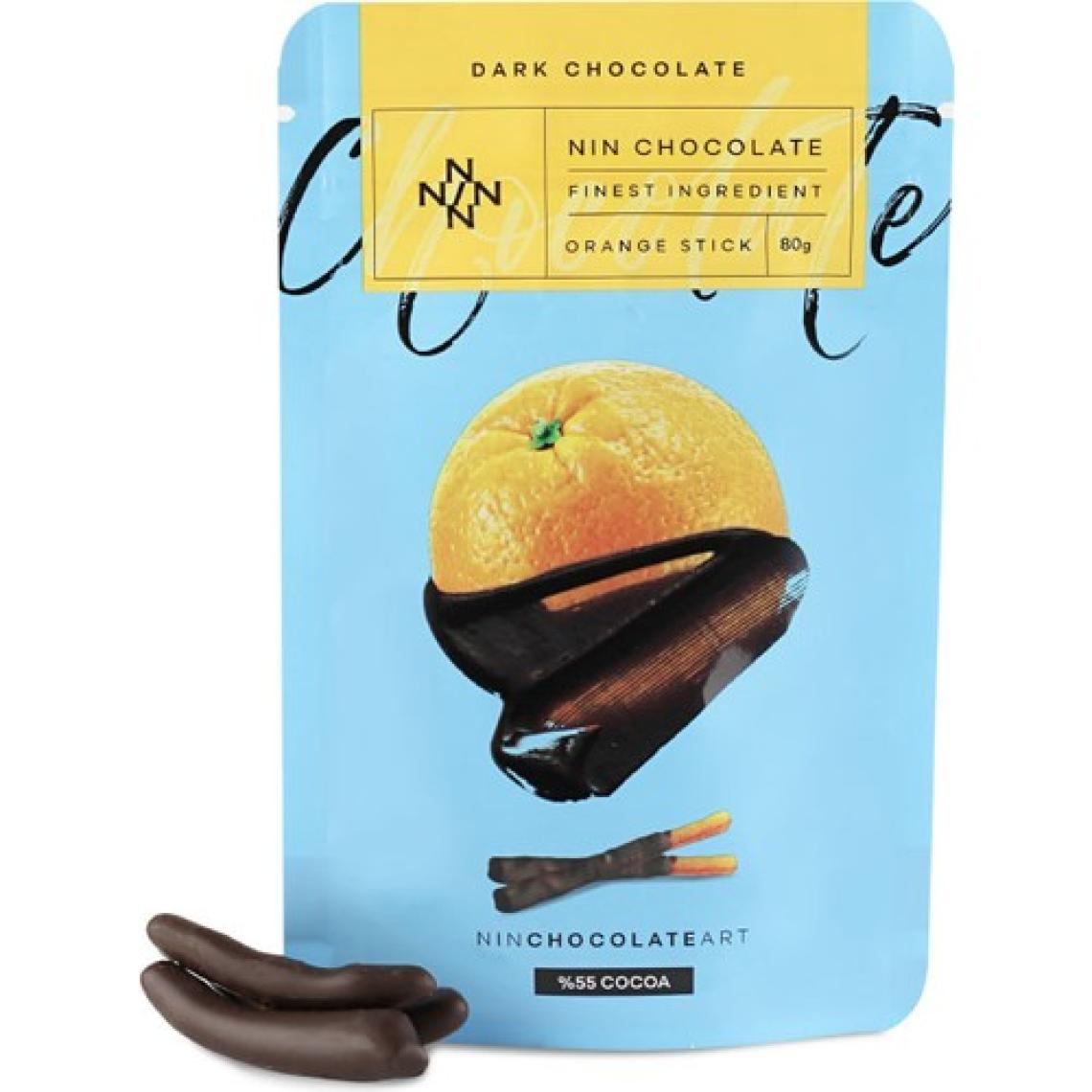 Nin Chocolate Bitter Çikolata Kaplı Portakal Stick 80G
