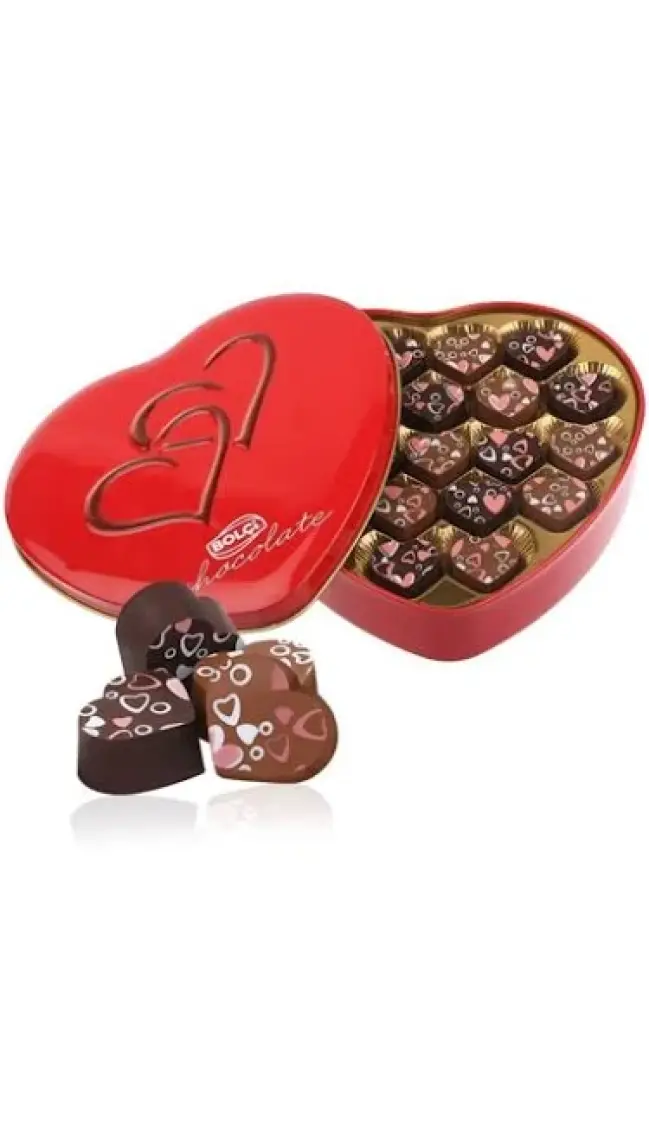 Bolçi Teneke Kalp Kutu 240GR