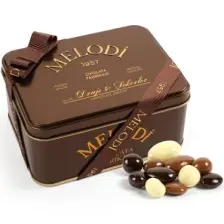 Melodi Çikolata Metal Kutu Çikolata Draje 300 gr