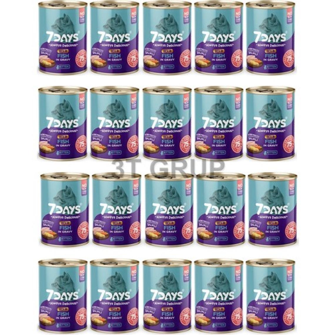 7Days Balıklı Yavru Kedi Konservesi 415 gr x 20 Adet