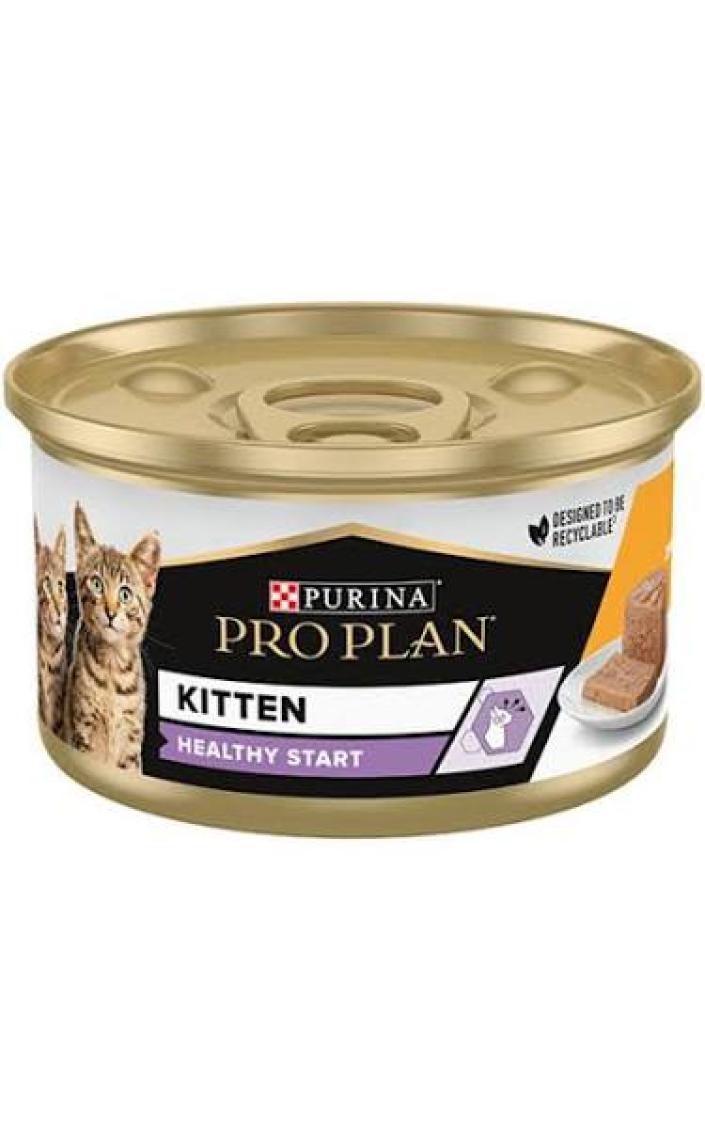 Pro Plan Junior Tavuk Etli Yavru Kedi Maması 85Gr (24 Adet)