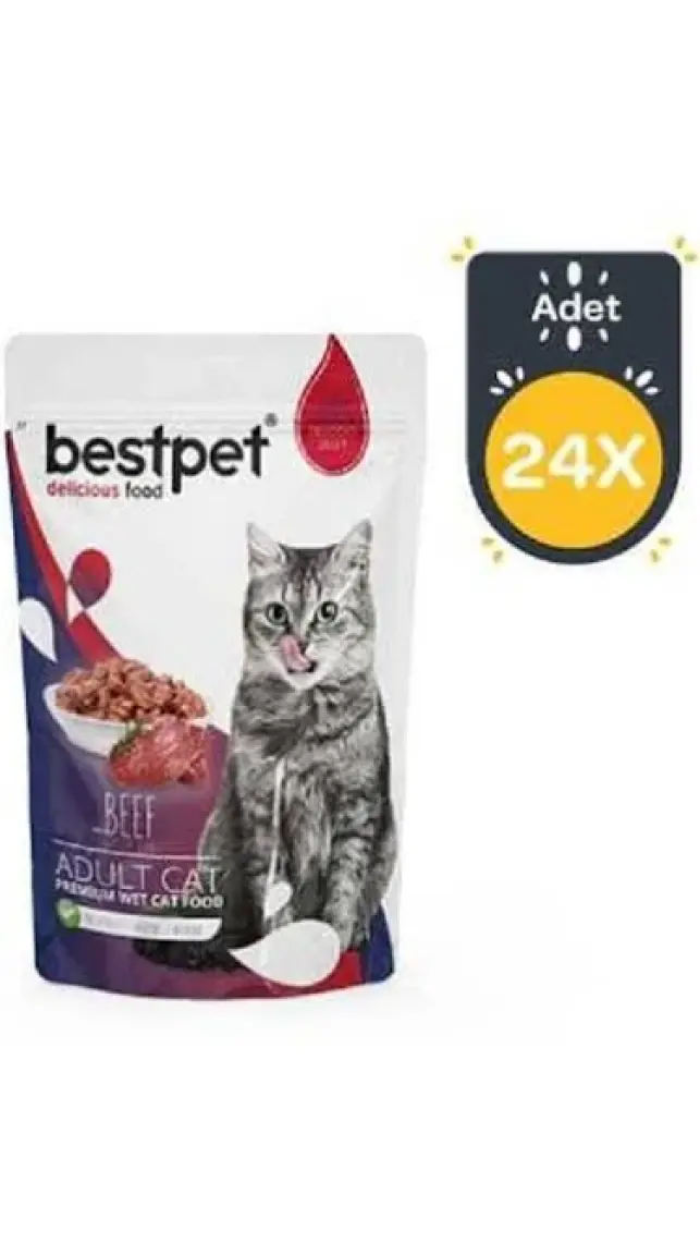Bestpet Kitten Jelly Tavuklu Yavru Kedi Pouch Mama 85 gr x 24 Adet