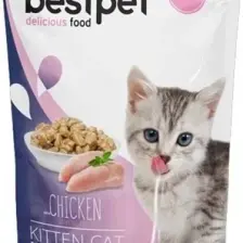 Bestpet Kitten Jelly Tavuklu Yavru Kedi Pouch Mama 85 gr x 24 Adet