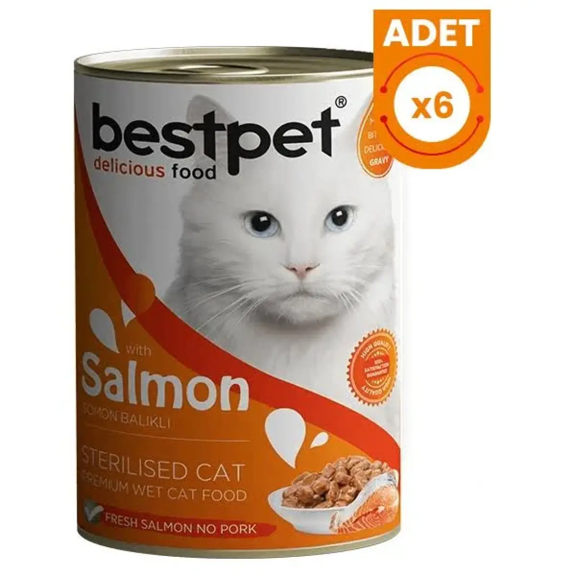 Bestpet Somonlu Kısırlaştırılmış Kedi Konservesi 400GR