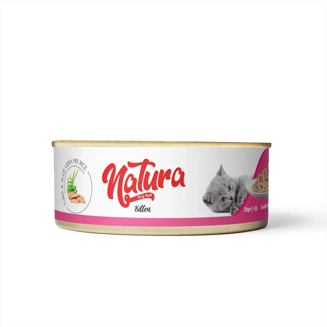 Natura Pet Yavru Kediler İçin Ton Balığı ve Aloe Vera Mix 70 gr