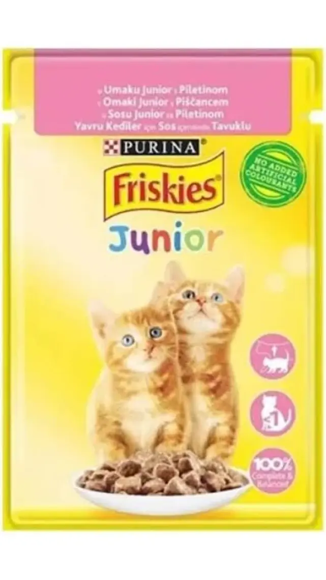 Purina Friskies Yavru Kedi Konservesi Tavuklu 85 gr