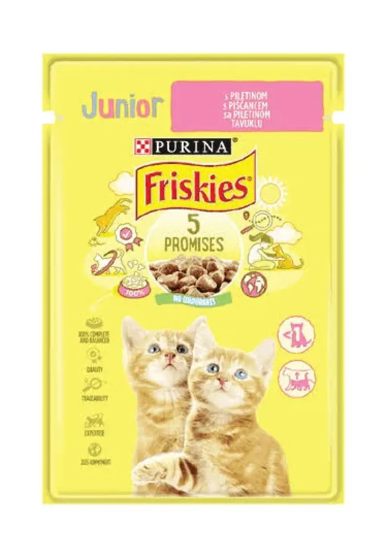 Purina Friskies Yavru Kedi Konservesi Tavuklu 85 gr