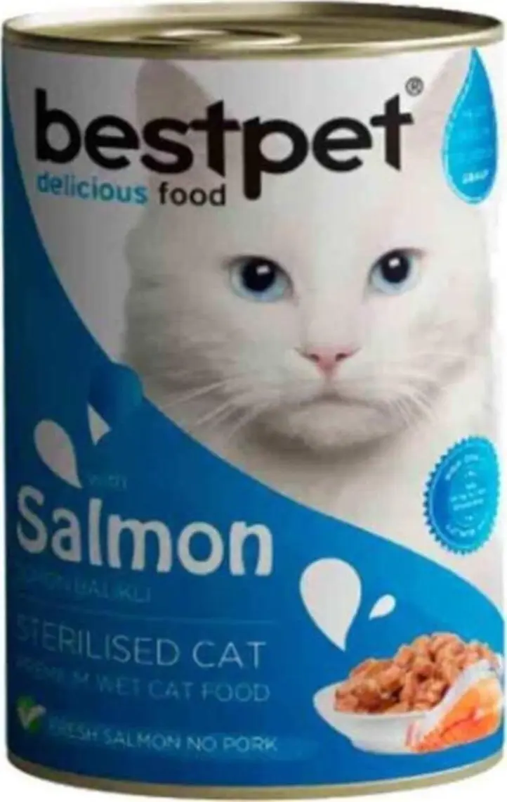 Bestpet Somonlu Kısırlaştırılmış Kedi Konservesi 400GR