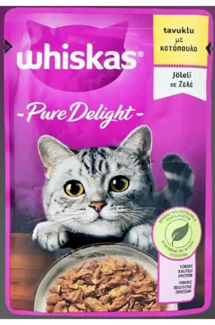 Whiskas Pouch Güveç Yavru Tavuklu Yaş Kedi Maması 85 Gr x 28 Adet