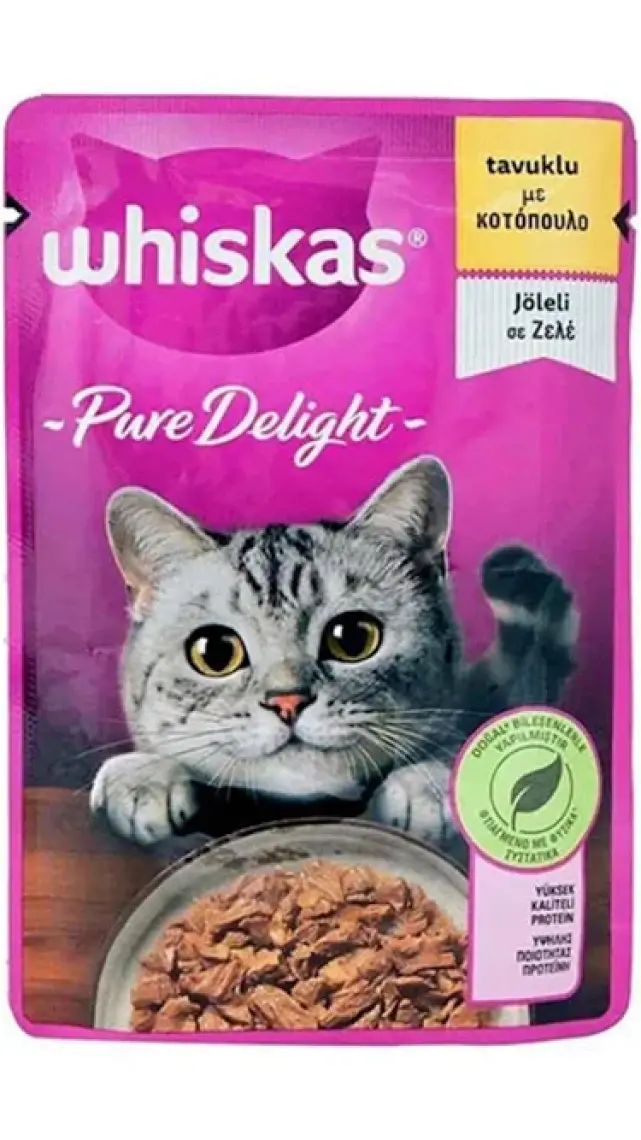 Whiskas Pouch Güveç Yavru Tavuklu Yaş Kedi Maması 85 Gr x 28 Adet